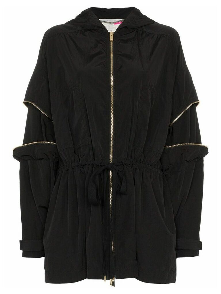 Stella McCartney hooded zip jacket - Black