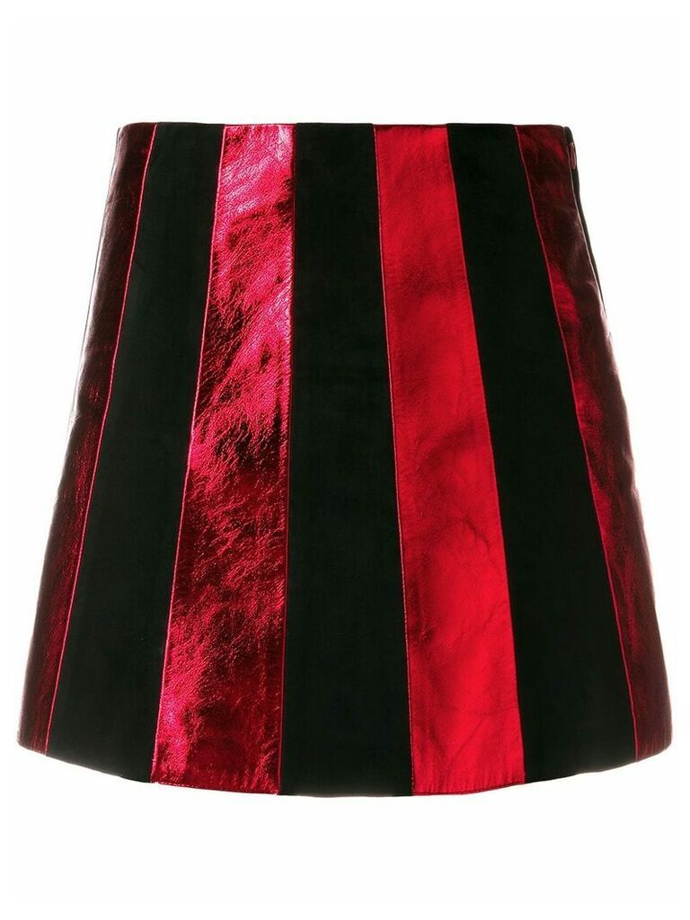 Miu Miu striped mini skirt - Red
