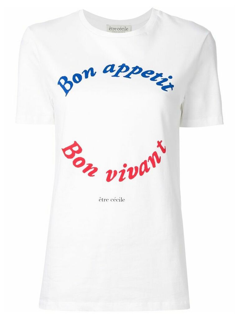 Être Cécile Bon Appetit T-shirt - White