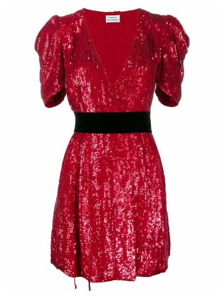 P.A.R.O.S.H. sequin mini dress - Red
