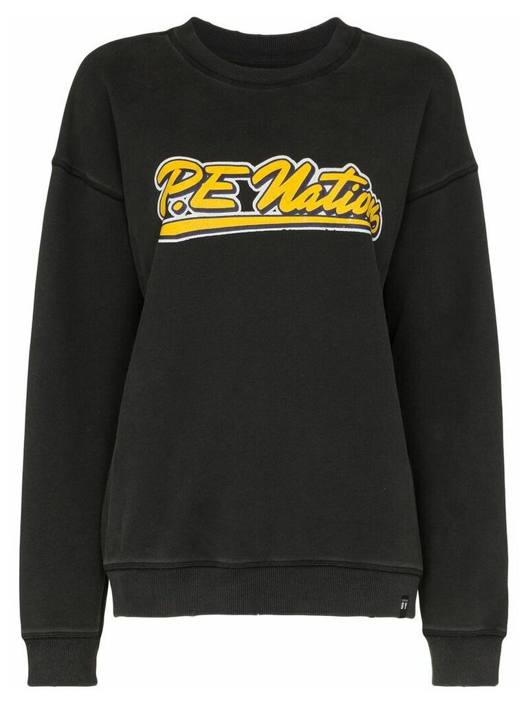 P.E Nation Ringer logo print sweatshirt - Black