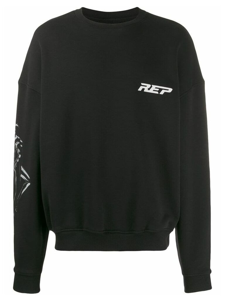 Represent logo print sweatshirt - Black