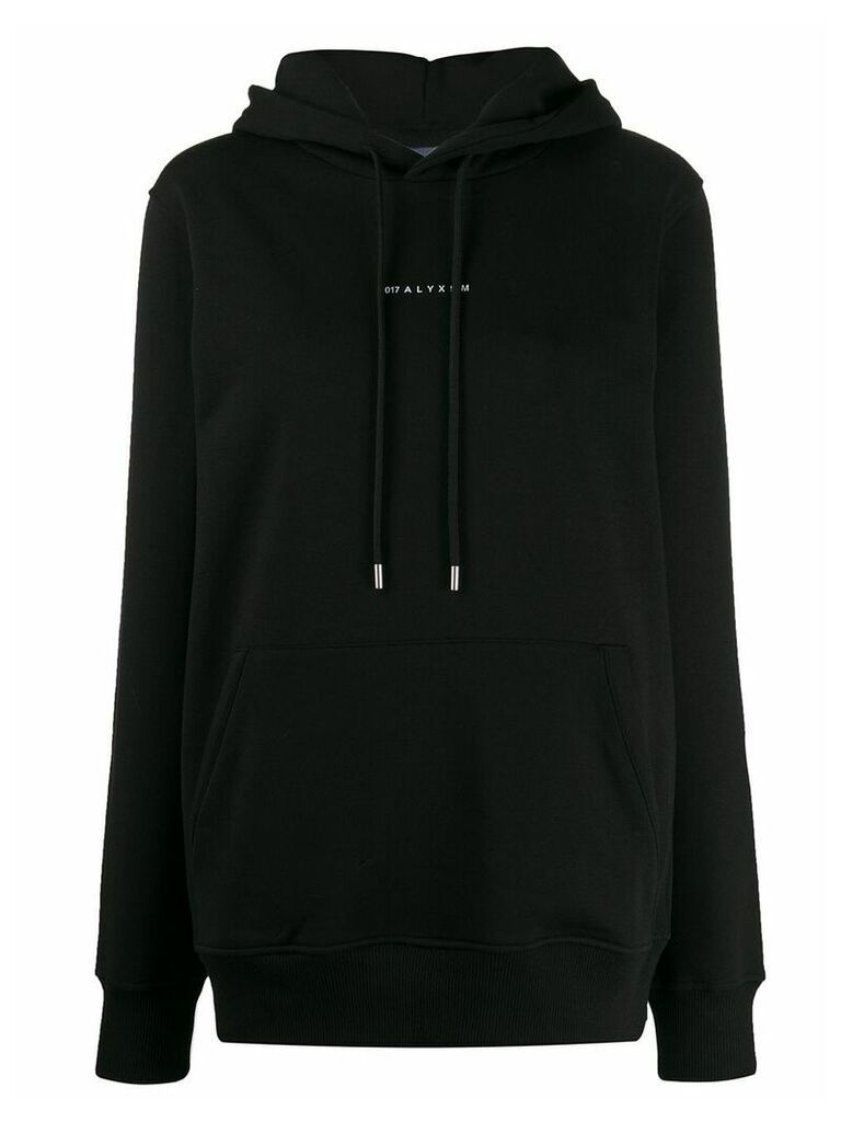 1017 ALYX 9SM logo print oversized hoodie - Black