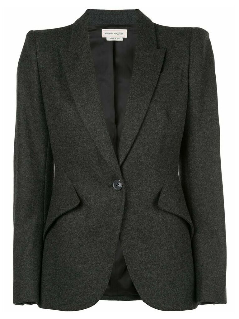 Alexander McQueen fitted blazer - Grey