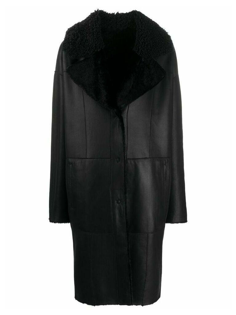 Drome panelled coat - Black