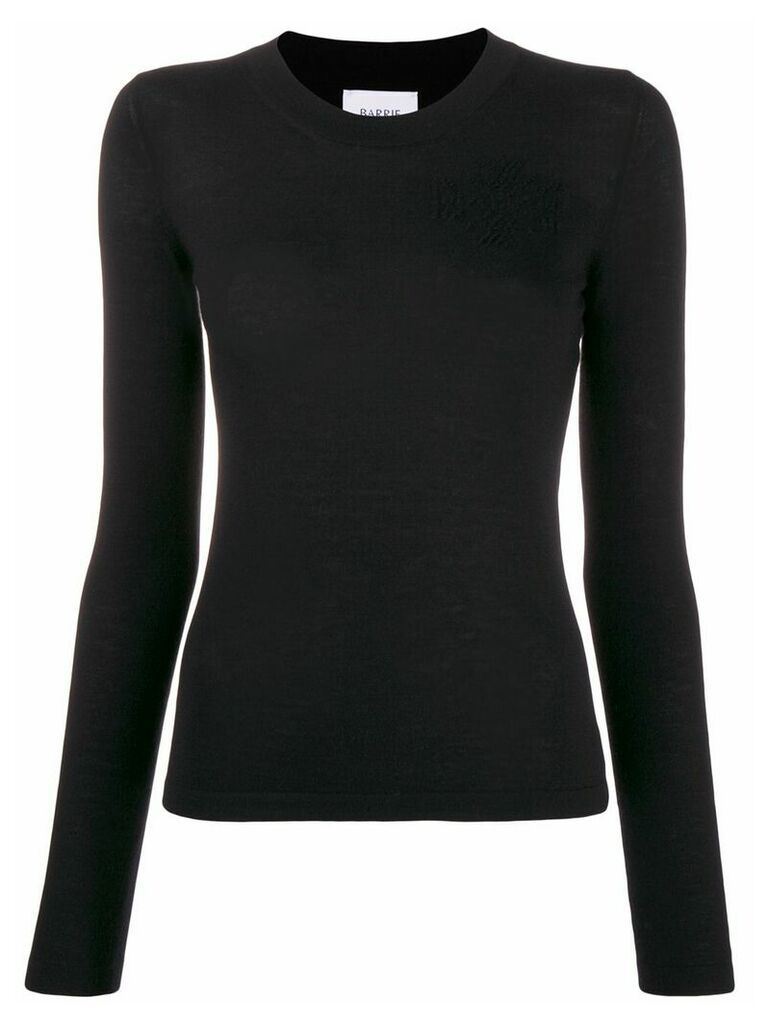 Barrie round-neck cashmere jumper - Black
