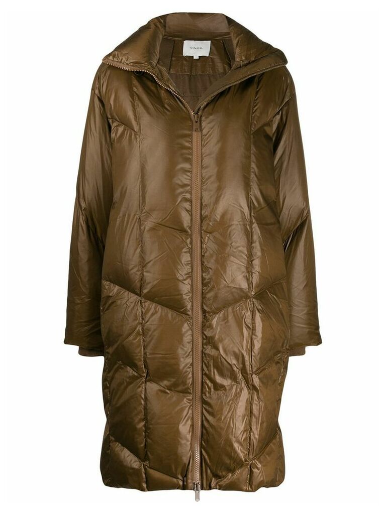 Vince quilted puffer coat - Brown