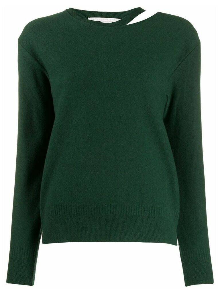 Stella McCartney split-neck boiled sweater - Green