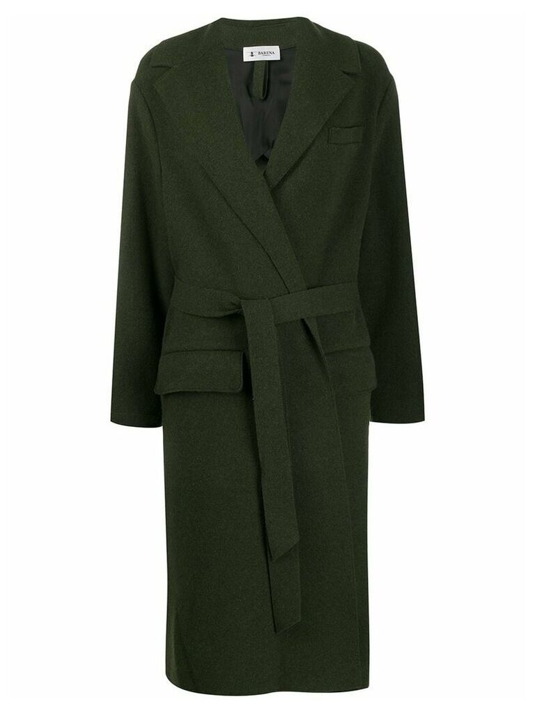 Barena oversized belted coat - Green