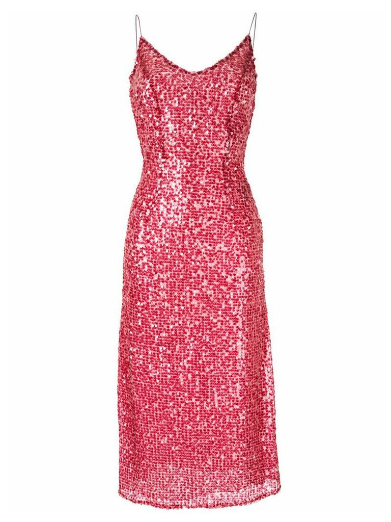 Walk Of Shame sequin-embellished slip dress - Red