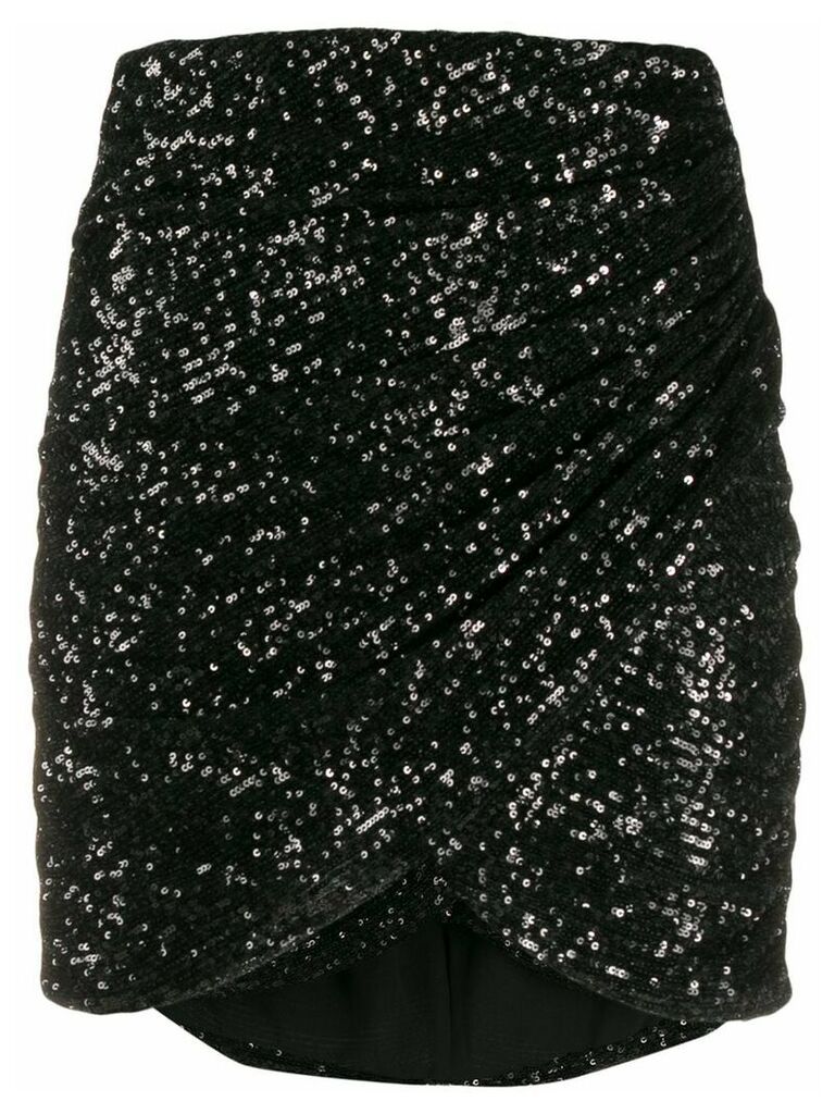 Giamba sequin wrap skirt - Black