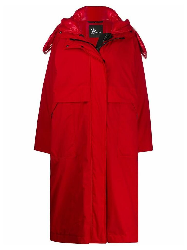Moncler Grenoble Tervela oversized padded coat - Red