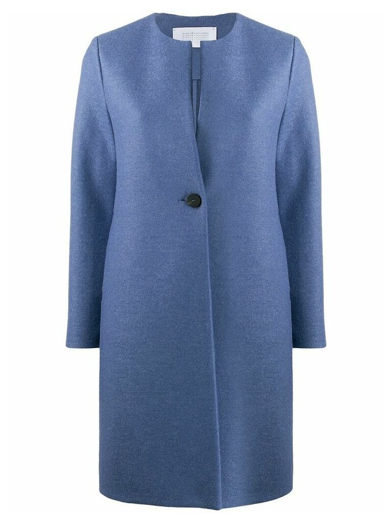 Harris Wharf London single-breasted fitted coat - Blue
