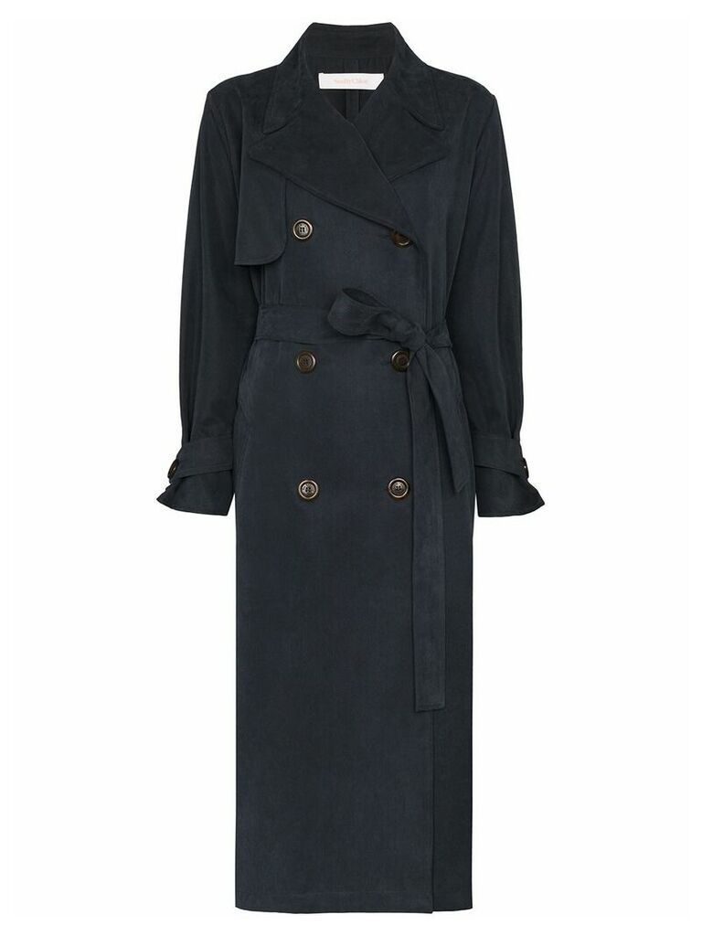 See by Chloé midi trench coat - Blue