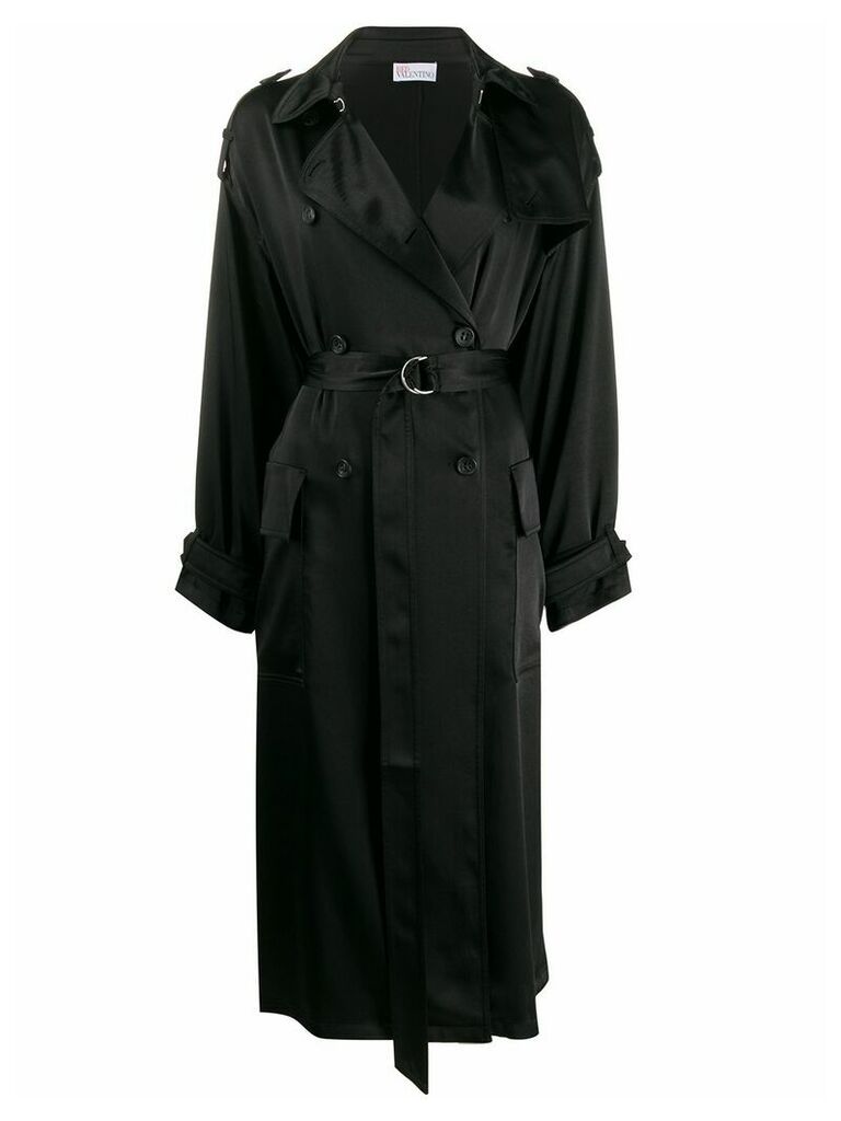 RedValentino double-breasted belted trench - Black
