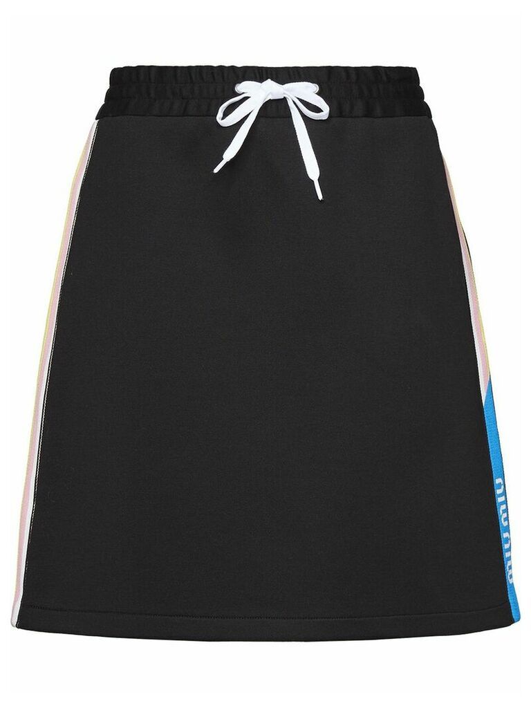Miu Miu Technical cotton fleece skirt - Black