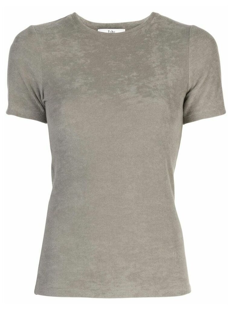Tibi short-sleeved T-shirt - Grey
