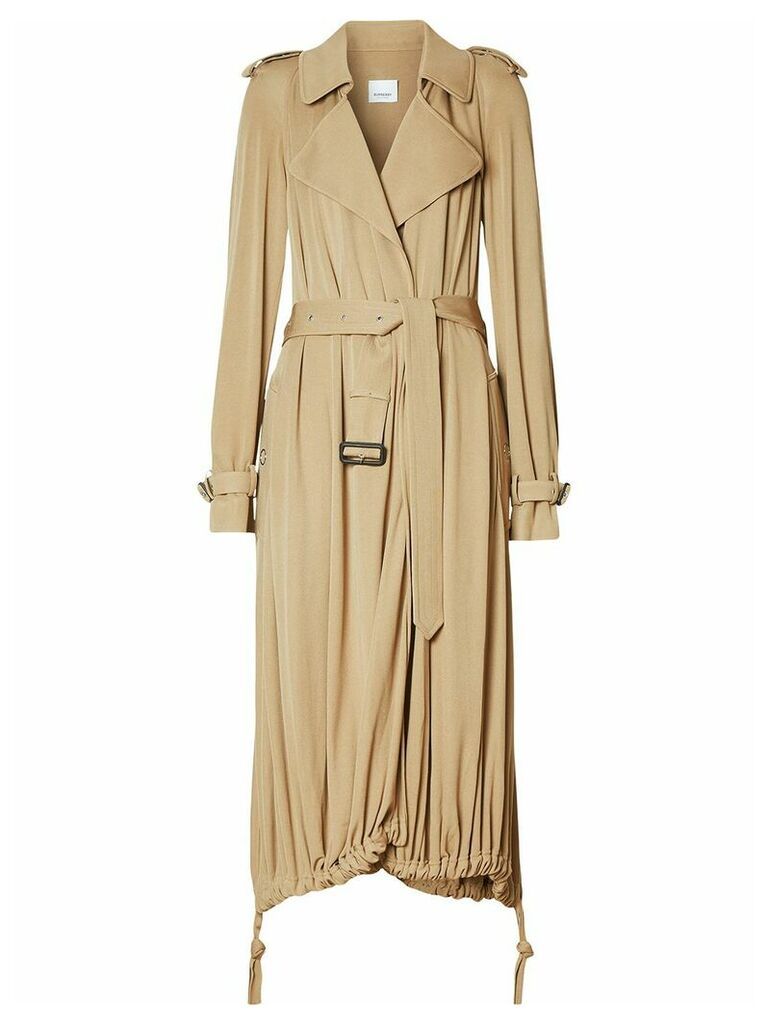 Burberry cape detail trench coat - Brown