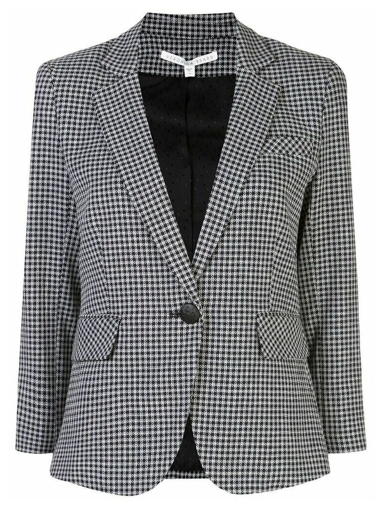 Veronica Beard gingham print blazer - Grey