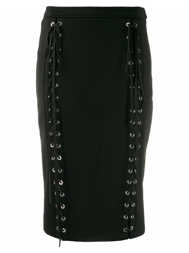 Redemption lace-detail knee-length skirt - Black
