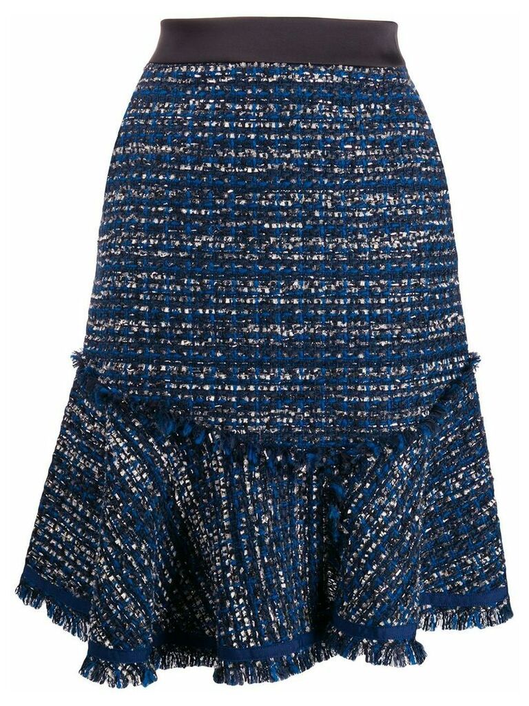 Karl Lagerfeld Tweed Boucle skirt - Blue