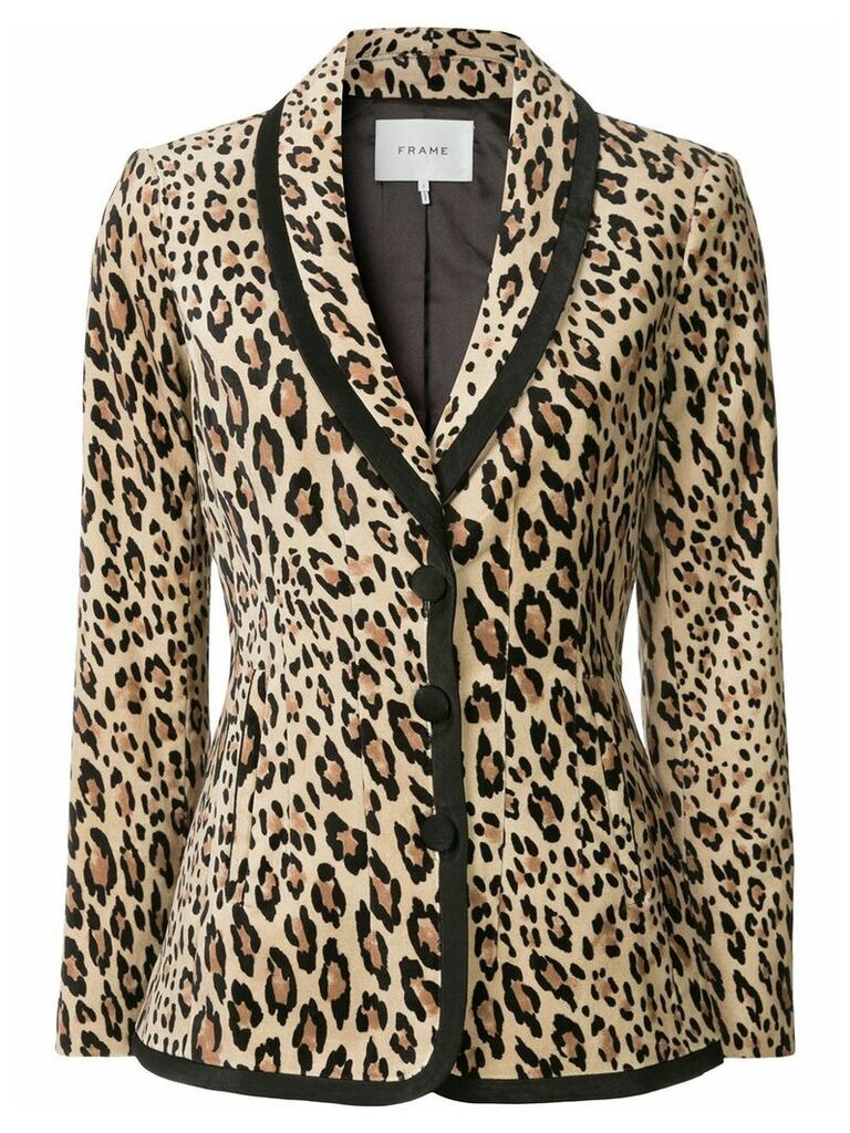 FRAME leopard print blazer - Neutrals