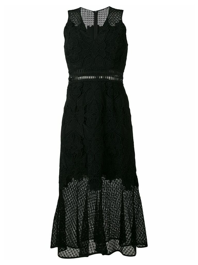 Jonathan Simkhai sleeveless lace trumpet dress - Black