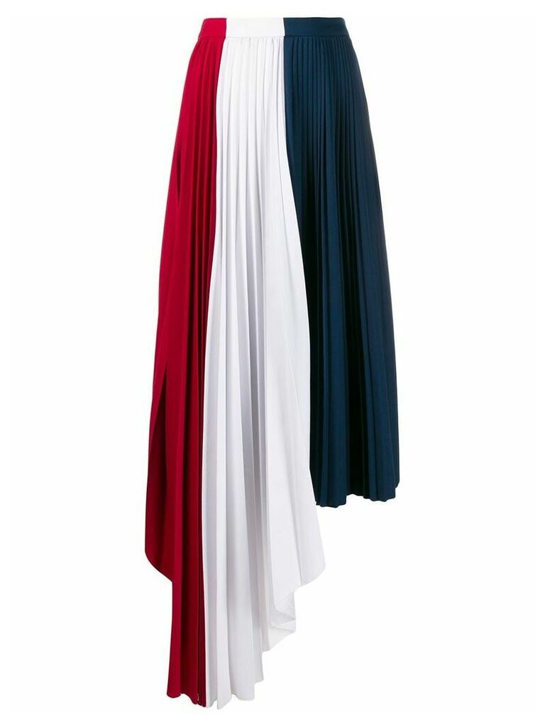 Atu Body Couture asymmetric plated skirt - White