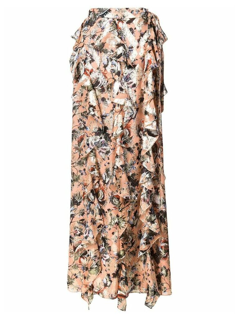 DVF Diane von Furstenberg floral print skirt - Brown