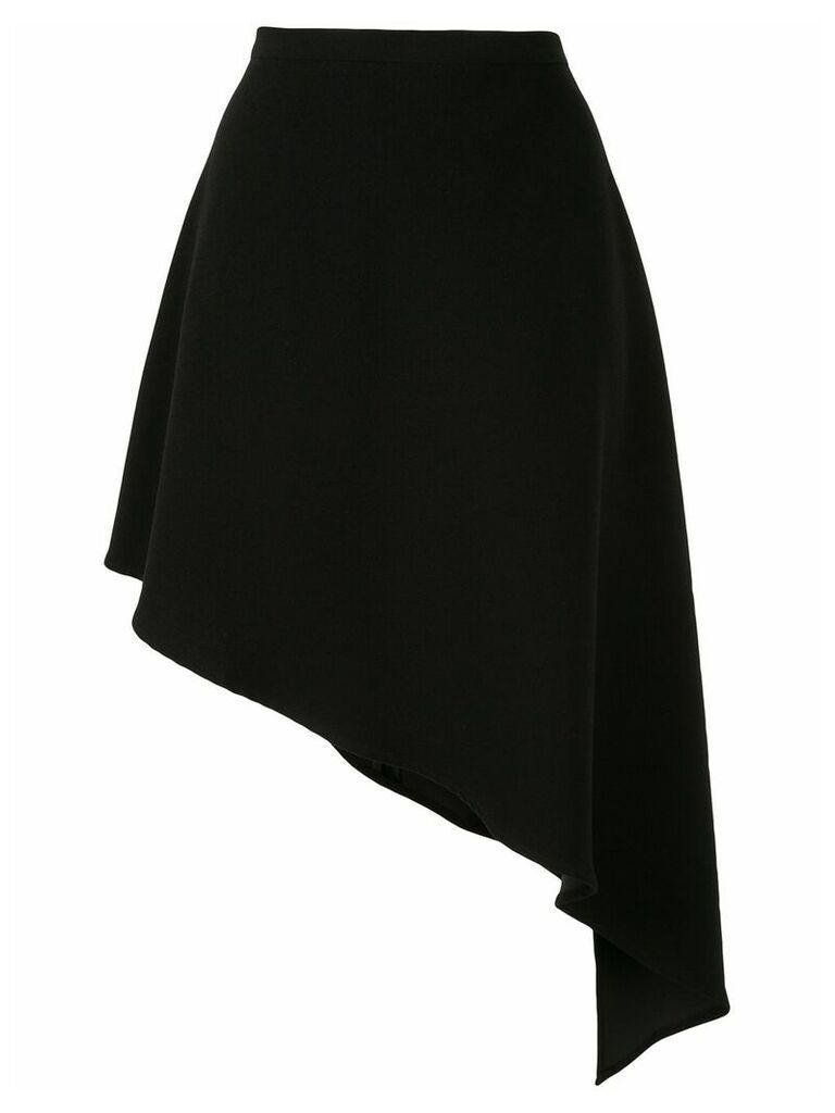 Strateas Carlucci asymmetric draped skirt - Black