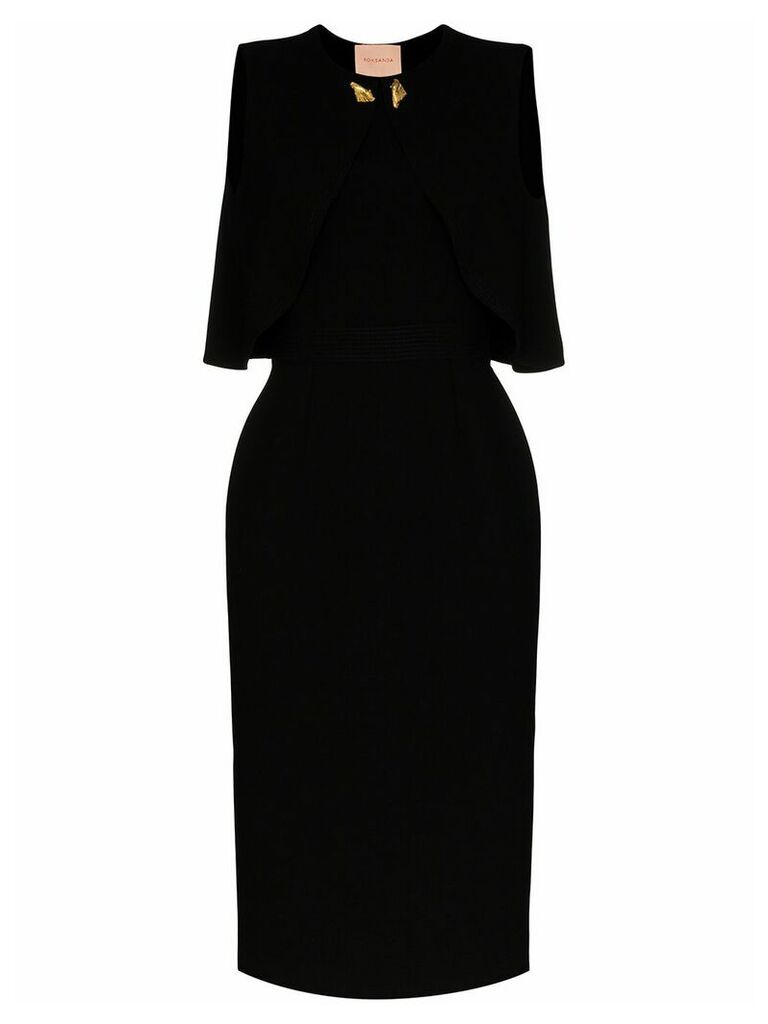 Roksanda cape-back midi dress - Black