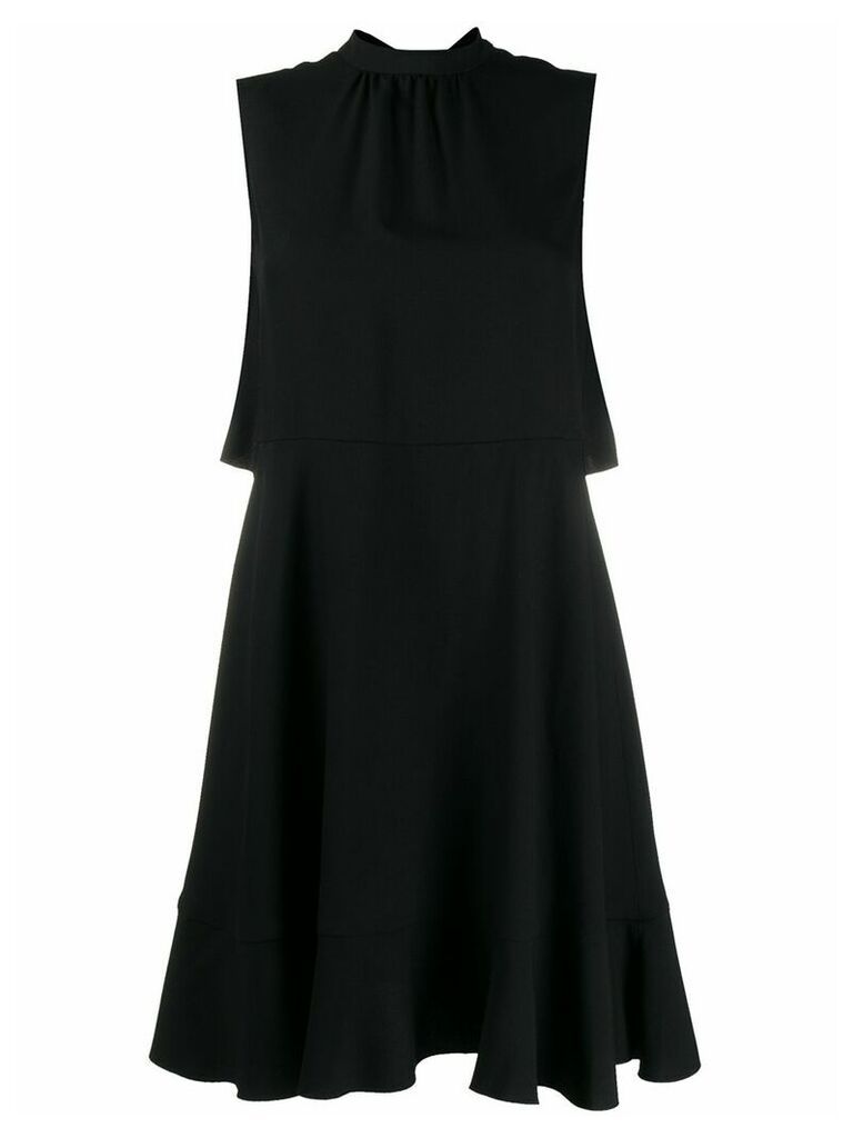 RedValentino cape-style short dress - Black