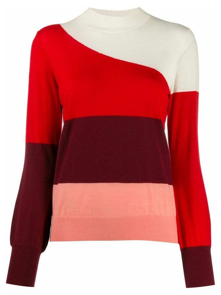 Chinti and Parker striped knitted jumper - Red