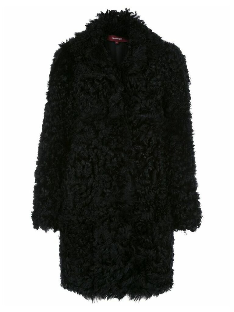 Sies Marjan textured midi coat - Black