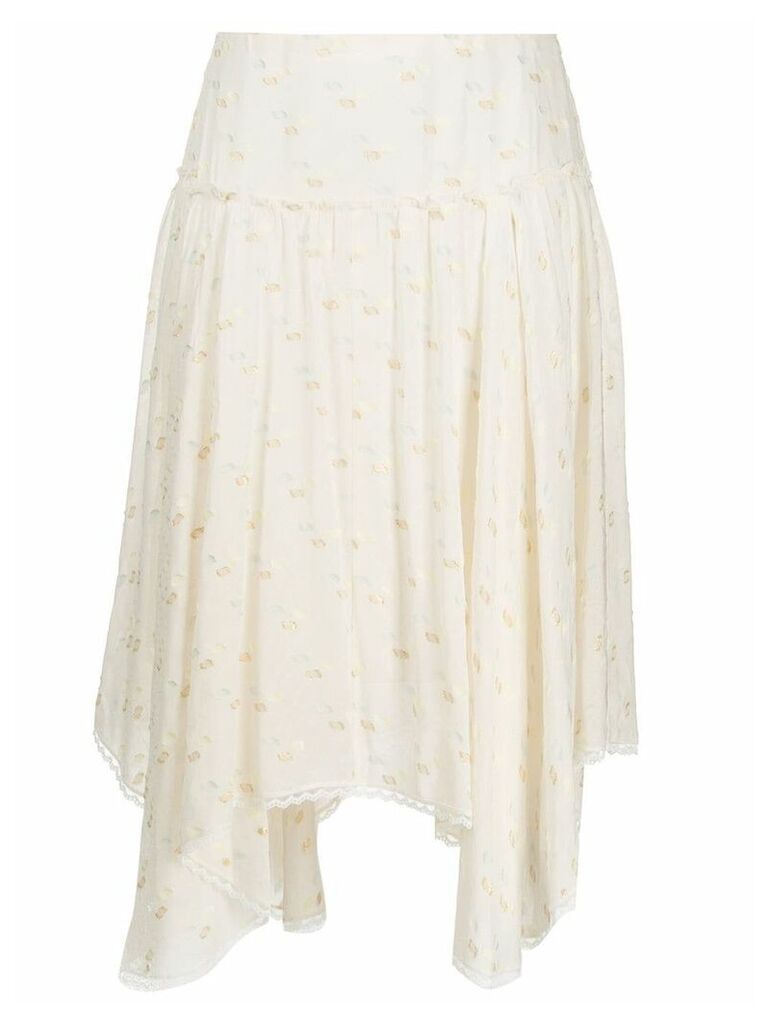 See By Chloé fil coupé skirt - White