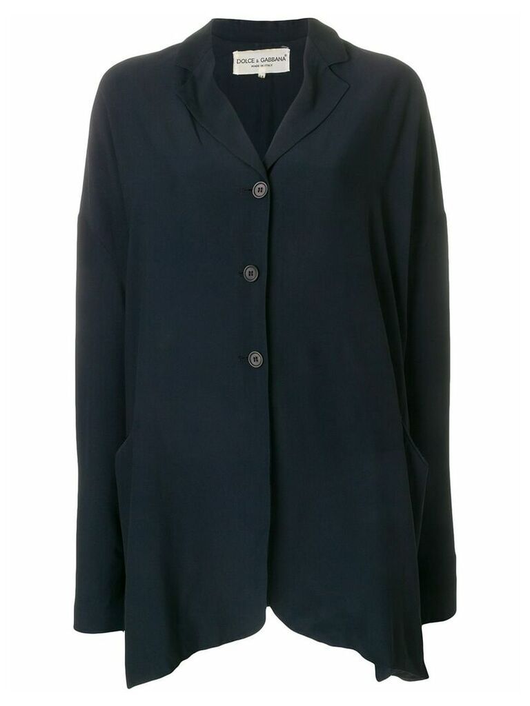 Dolce & Gabbana Pre-Owned loose fit shirt jacket - Blue