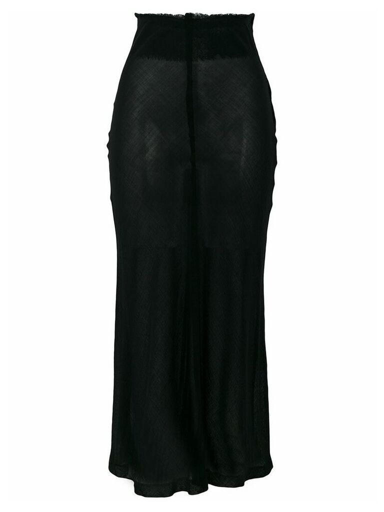 Comme Des Garçons Pre-Owned high-waisted sheer skirt - Black