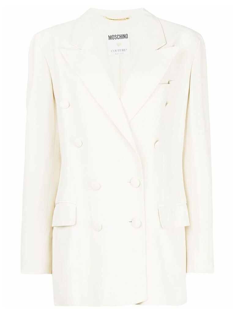 Moschino Pre-Owned double-breasted blazer - Neutrals