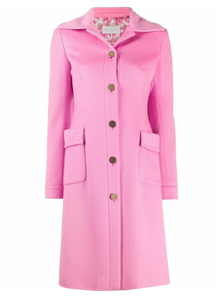 Valentino Pre-Owned 2000's single breasted coat - PINK