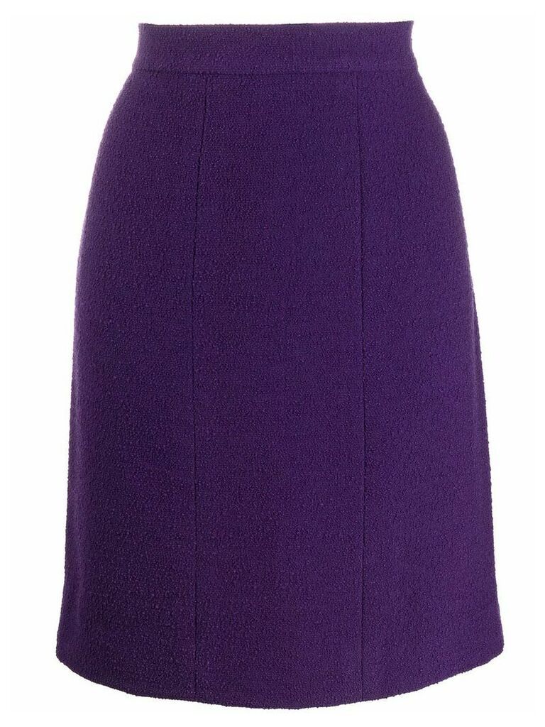 Chanel Pre-Owned 1990's straight skirt - PURPLE