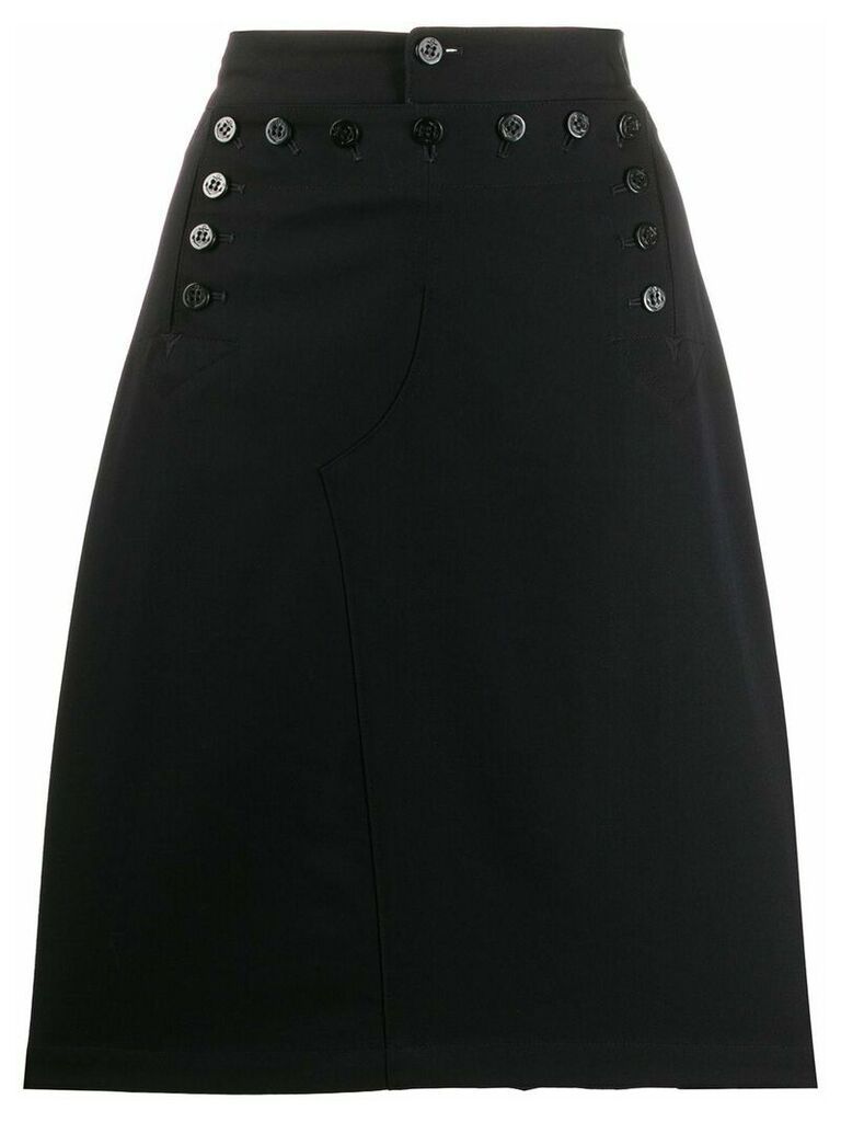 Junya Watanabe Comme des Garçons Pre-Owned 1990s buttoned skirt -