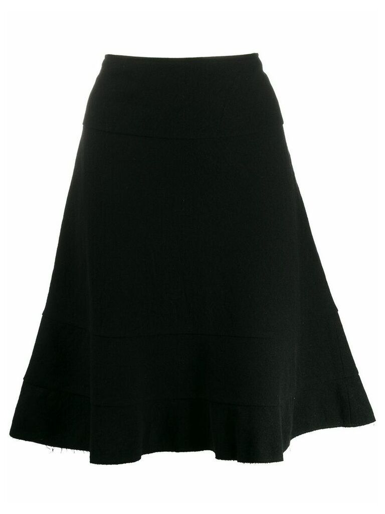 Junya Watanabe Comme des Garçons Pre-Owned 1990s a-line skirt - Black
