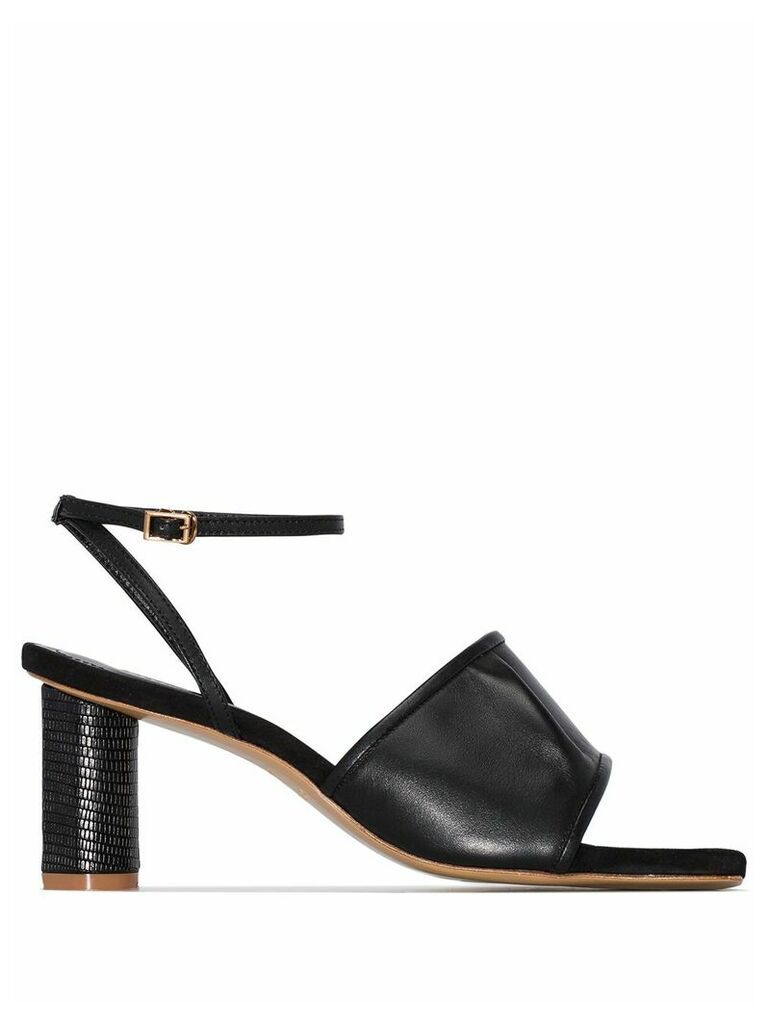 Salondeju Volure 70mm leather sandals - Black