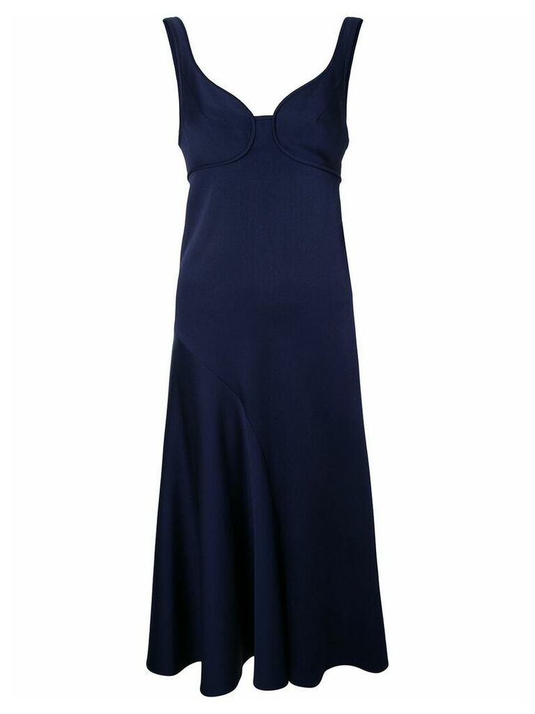 Victoria Beckham flared dress - Blue