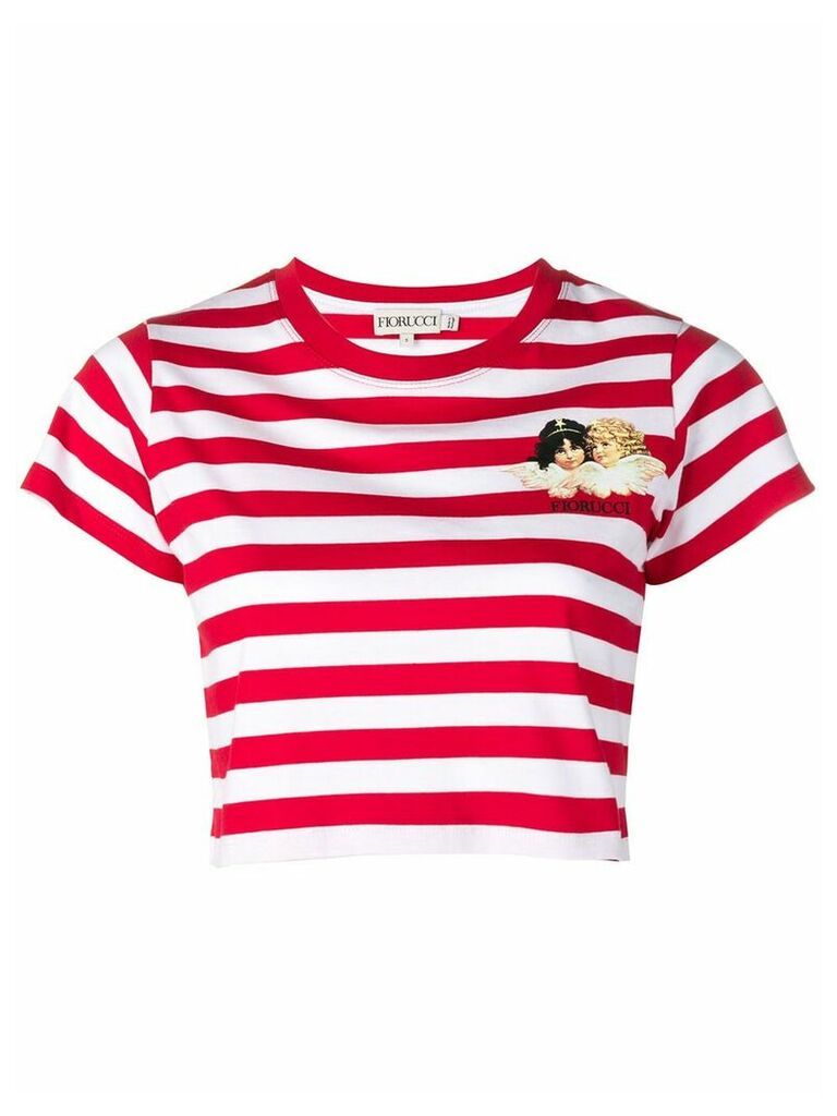 Fiorucci striped cherub T-shirt - Red