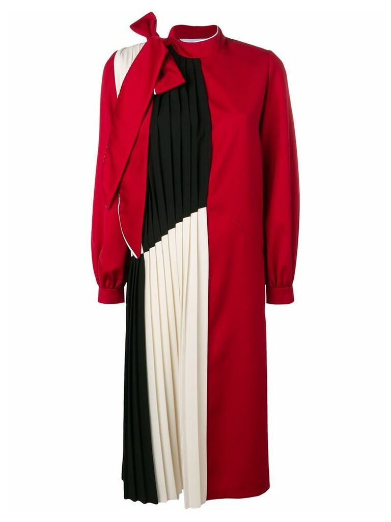 Atu Body Couture pleated panel midi dress - Red