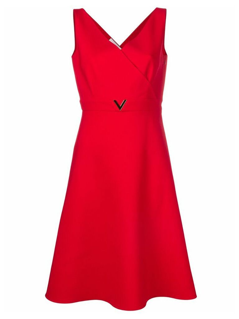 Valentino V hardware dress - Red
