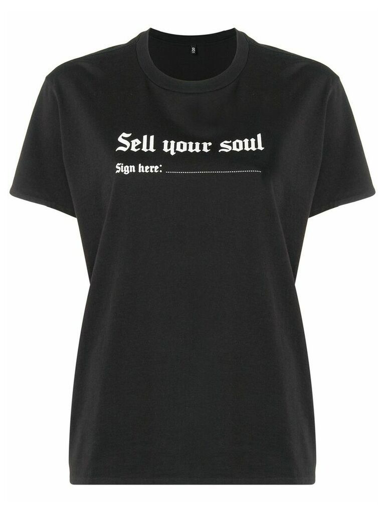 R13 Sell Your Soul T-shirt - Black