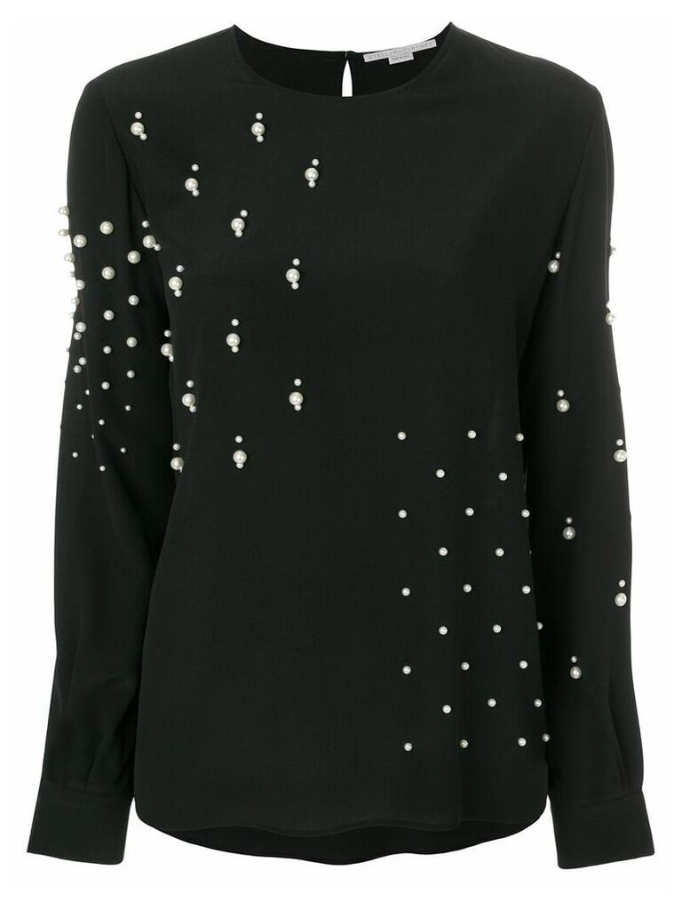 Stella McCartney pearl embellished blouse - Black