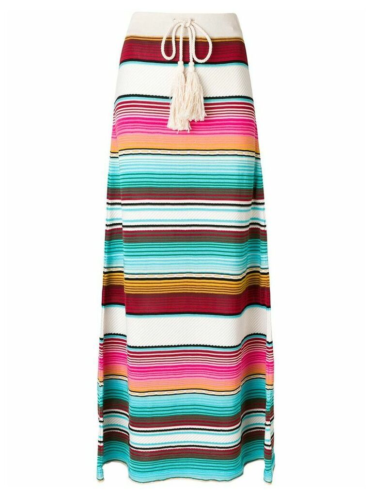 Laneus striped drawstring skirt - Multicolour
